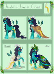 Size: 2480x3403 | Tagged: safe, artist:violentdreamsofmine, imported from derpibooru, oc, oc only, oc:arabella, crystal pony, original species, pony, clothes, crystallized, dress, female, high res, mare, raised hoof, reference sheet, solo