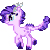 Size: 90x90 | Tagged: safe, artist:lost-our-dreams, imported from derpibooru, oc, oc only, oc:crystal clarity, dracony, hybrid, kilalaverse, animated, desktop ponies, female, gif, interspecies offspring, offspring, parent:rarity, parent:spike, parents:sparity, pixel art, simple background, solo, sprite, transparent background, trotting