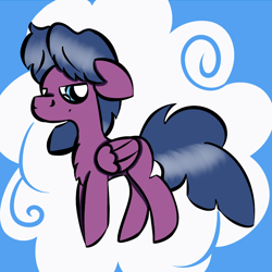 Size: 1000x1000 | Tagged: safe, artist:souldew, imported from derpibooru, oc, oc only, oc:soul dew, pegasus, pony, cloud, explicit source, ponysona, sad