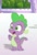Size: 556x815 | Tagged: safe, imported from derpibooru, screencap, spike, dragon, my little pony: the movie, cropped, happy, male, solo