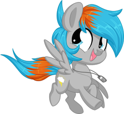 Size: 1024x939 | Tagged: safe, artist:kellythedrawinguni, imported from derpibooru, oc, oc only, oc:shade flash, pegasus, pony, chibi, colt, dog tags, male, simple background, solo, transparent background