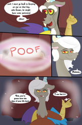 Size: 1500x2300 | Tagged: safe, artist:theimmortalwolf, imported from derpibooru, discord, ask, eris, pregnant, rule 63, self ponidox, tumblr, tumblr comic