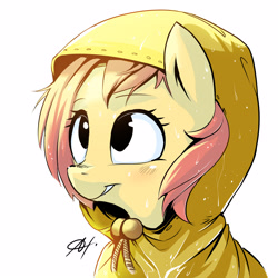 Size: 3400x3400 | Tagged: safe, artist:alts-art, imported from derpibooru, oc, oc only, pony, raincoat, smiling, solo