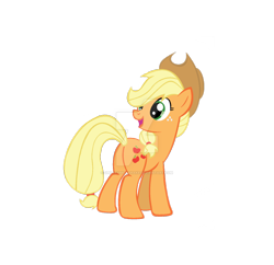 Size: 1024x990 | Tagged: safe, artist:choccymilkshake, imported from derpibooru, applejack, pony, butt, female, plot, simple background, solo, transparent background, watermark