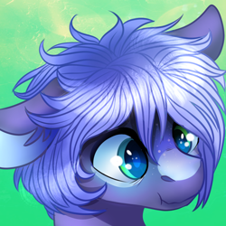 Size: 1378x1378 | Tagged: safe, artist:petrinox, deleted from derpibooru, imported from derpibooru, oc, oc only, oc:milkyway, pony, bust, male, portrait, scrunchy face, solo, stallion