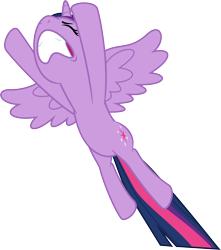 Size: 4719x5338 | Tagged: safe, artist:itv-canterlot, imported from derpibooru, twilight sparkle, alicorn, the saddle row review, .ai available, .svg available, absurd resolution, eyes closed, female, flying, mare, simple background, solo, transparent background, twilight sparkle (alicorn), vector