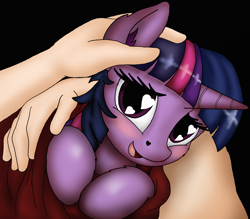 Size: 2083x1826 | Tagged: safe, alternate version, artist:manifest harmony, imported from derpibooru, twilight sparkle, human, pony, aftercare, blanket, blanket burrito, bronybait, cuddling, cute, daaaaaaaaaaaw, heart, heart eyes, heart nostrils, hnnng, hug, human on pony snuggling, interspecies, precious, romantic, snuggling, twiabetes, weapons-grade cute, wingding eyes