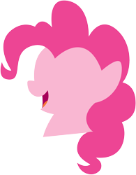 Size: 1775x2275 | Tagged: safe, artist:caliazian, imported from derpibooru, pinkie pie, earth pony, pony, bust, female, lineless, mare, open mouth, portrait, simple, simple background, solo, transparent background