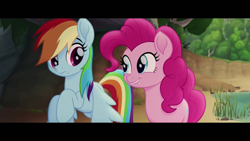 Size: 1280x720 | Tagged: safe, imported from derpibooru, screencap, pinkie pie, rainbow dash, my little pony: the movie