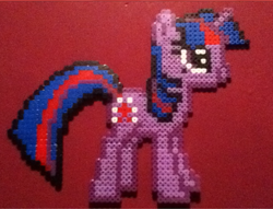 Size: 640x490 | Tagged: safe, artist:choccymilkshake, imported from derpibooru, twilight sparkle, pony, unicorn, bead sprite, irl, photo, solo