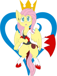 Size: 3024x4032 | Tagged: safe, artist:larrykitty, artist:php156, imported from derpibooru, fluttershy, semi-anthro, fanfic:kingdom hearts of harmony, clothes, crossover, disney, kingdom hearts, kingdom hearts of harmony, simple background, transparent background