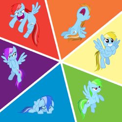 Size: 1128x1128 | Tagged: safe, artist:trini-mite, imported from derpibooru, rainbow dash, emotions, episode idea