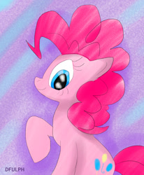 Size: 696x846 | Tagged: safe, artist:darkfulph1, imported from derpibooru, pinkie pie, pony, female, raised hoof, solo