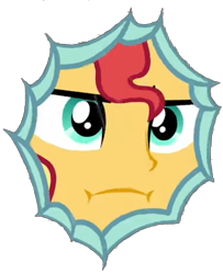 Size: 1150x1419 | Tagged: safe, edit, edited screencap, editor:damaged, imported from derpibooru, screencap, sunset shimmer, eqg summertime shorts, equestria girls, monday blues, :i, background removed, female, frown, simple background, solo, transparent background