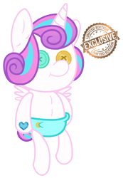 Size: 1995x2878 | Tagged: safe, artist:little903, imported from derpibooru, princess flurry heart, alicorn, pony, :v, button eyes, diaper, female, limited edition, plushie, simple background, solo, transparent background, vector