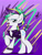 Size: 1944x2592 | Tagged: safe, artist:viejillox64art, imported from derpibooru, rarity, it isn't the mane thing about you, alternate hairstyle, female, punk, raripunk, solo, tongue out