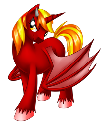 Size: 1013x1200 | Tagged: safe, artist:alanymph, imported from derpibooru, oc, oc only, oc:blaze dash, alicorn, pony, bat wings, male, simple background, solo, stallion, transparent background