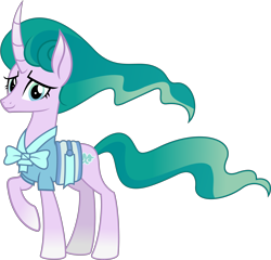 Size: 5444x5218 | Tagged: safe, artist:jhayarr23, imported from derpibooru, mistmane, unicorn, campfire tales, absurd resolution, beautiful, clothes, curved horn, female, mare, raised hoof, simple background, smiling, solo, transparent background, vector