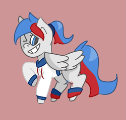 Size: 1143x1093 | Tagged: safe, artist:officialawkwardalien, imported from derpibooru, oc, oc only, oc:crystal pepsi, pegasus, pony, clothes, female, hoodie