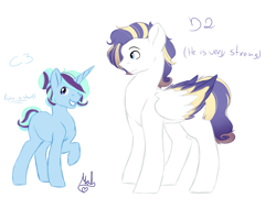 Size: 5000x4000 | Tagged: safe, artist:mah521, imported from derpibooru, oc, oc only, pony, unicorn, absurd resolution, female, filly, male, offspring, simple background, stallion, white background