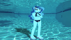 Size: 852x480 | Tagged: safe, artist:sb1991, imported from derpibooru, part of a set, princess luna, equestria girls, belly button, bikini, clothes, part of a series, request, requested art, story included, swimming pool, swimsuit, underwater, underwater eqg series, vice principal luna