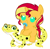 Size: 986x967 | Tagged: safe, artist:cheezedoodle96, artist:red4567, edit, imported from derpibooru, ray, sunset shimmer, leopard gecko, pony, unicorn, eqg summertime shorts, equestria girls, pet project, baby, baby pony, babyset shimmer, cute, pacifier, ponies riding gators, ponies riding geckos, riding, simple background, white background