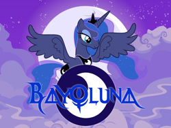 Size: 1024x768 | Tagged: safe, artist:4-chap, imported from derpibooru, princess luna, pony, bayonetta, crossover, female, solo