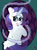 Size: 2833x3792 | Tagged: safe, artist:cottonbreeze, imported from derpibooru, rarity, female, redraw, solo