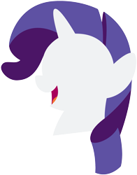 Size: 1725x2200 | Tagged: safe, artist:caliazian, imported from derpibooru, rarity, pony, unicorn, female, horn, lineless, mare, open mouth, simple, simple background, solo, transparent background