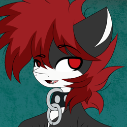 Size: 500x500 | Tagged: safe, artist:electricaldragon, imported from derpibooru, oc, oc only, oc:umbra moon, hengstwolf, pony, werewolf, bust, portrait, solo