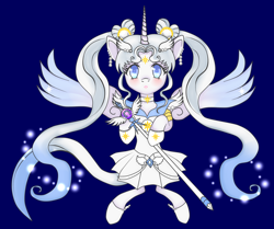 Size: 1476x1236 | Tagged: safe, artist:php23, deleted from derpibooru, imported from derpibooru, oc, alicorn, alicorn oc, crossover, cute, female, pretty, sailor cosmos, sailor moon, solo