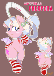 Size: 2894x4093 | Tagged: safe, artist:patoriotto, imported from derpibooru, oc, oc only, oc:preopera, belly button, clothes, socks, solo, striped socks