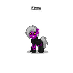 Size: 400x400 | Tagged: safe, imported from derpibooru, pony, pony town, 2spot, bloody bunny: first blood, dizzyland carousel horse, pony reference, possibly pony related, purple blade, razor mane, simple background, transparent background