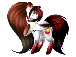 Size: 1905x1440 | Tagged: safe, artist:despotshy, imported from derpibooru, oc, oc only, oc:fell flame, pegasus, pony, colored wings, female, mare, multicolored wings, simple background, solo, transparent background