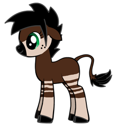 Size: 1617x1733 | Tagged: safe, imported from derpibooru, oc, oc only, oc:tamba leta, okapi, pony creator, female, solo