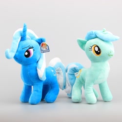 Size: 1678x1678 | Tagged: safe, imported from derpibooru, lyra heartstrings, trixie, unicorn, duo, female, irl, mare, photo, plushie