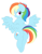 Size: 1477x1902 | Tagged: safe, artist:onlytheponies, artist:php66, deleted from derpibooru, imported from derpibooru, rainbow dash, lidded eyes, simple background, solo, spread wings, white background, wings