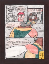 Size: 2501x3255 | Tagged: safe, artist:oatmeal155, imported from derpibooru, oc, oc only, oc:cinnamon oats, oc:rolljaw, oc:steeltoe, pony, comic:oat.meal, oat.meal
