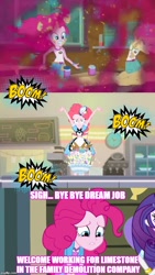 Size: 500x888 | Tagged: safe, imported from derpibooru, screencap, pinkie pie, coinky-dink world, eqg summertime shorts, equestria girls, legend of everfree, image macro, meme, server pinkie pie