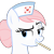 Size: 1000x1000 | Tagged: safe, artist:cheezedoodle96, imported from derpibooru, nurse redheart, earth pony, pony, a flurry of emotions, bust, dreamworks face, female, lidded eyes, looking at you, mare, mouth hold, portrait, simple background, solo, tongue depressor, transparent background, vector