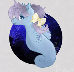 Size: 904x883 | Tagged: safe, artist:dreamcreationsink, imported from derpibooru, seawinkle, sea pony, female, g1, solo