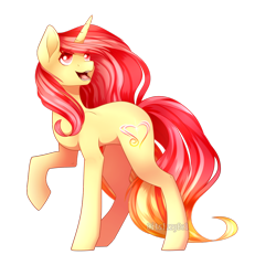 Size: 1024x1024 | Tagged: safe, artist:itsizzybel, imported from derpibooru, oc, oc only, oc:pretty shine, pony, unicorn, female, mare, raised hoof, simple background, solo, transparent background