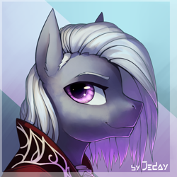 Size: 1500x1500 | Tagged: safe, artist:jedayskayvoker, imported from derpibooru, oc, oc only, pony, clothes, looking at you, male, smiling, solo, stallion