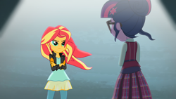 Size: 1920x1080 | Tagged: safe, imported from derpibooru, screencap, sci-twi, sunset shimmer, twilight sparkle, acadeca, equestria girls, friendship games