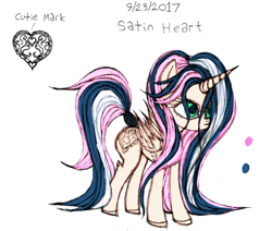 Size: 2216x1880 | Tagged: safe, artist:great-5, imported from derpibooru, oc, oc only, oc:satin heart, alicorn, alicorn oc, female, mare