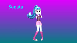 Size: 1920x1080 | Tagged: safe, artist:yukirithebluerose, imported from derpibooru, sonata dusk, equestria girls, rainbow rocks, 3d, cute, female, gradient background, solo, sonatabetes, source filmmaker