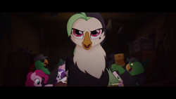 Size: 1366x768 | Tagged: safe, imported from derpibooru, screencap, boyle, captain celaeno, fluttershy, lix spittle, mullet (character), rarity, anthro, parrot pirates, my little pony: the movie, mullet (g4), ornithian, pirate, time to be awesome