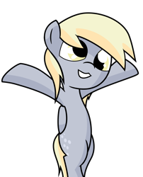 Size: 1080x1338 | Tagged: safe, artist:alfa995, artist:xrammed, imported from derpibooru, derpy hooves, cute, derpabetes, female, happy, nyan nyan dance, simple background, solo, transparent background, vector, vector trace