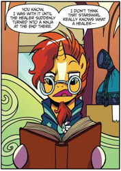 Size: 495x699 | Tagged: safe, artist:brendahickey, idw, imported from derpibooru, sunburst, spoiler:comic, spoiler:comiclom6