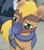 Size: 261x296 | Tagged: safe, imported from derpibooru, screencap, earth pony, pony, my little pony: the movie, background pony, collar, cropped, gag, harness, horse collar, male, mask, muzzle, muzzle gag, sad, spoiler, stallion, tack, unnamed character, unnamed pony, yoke
